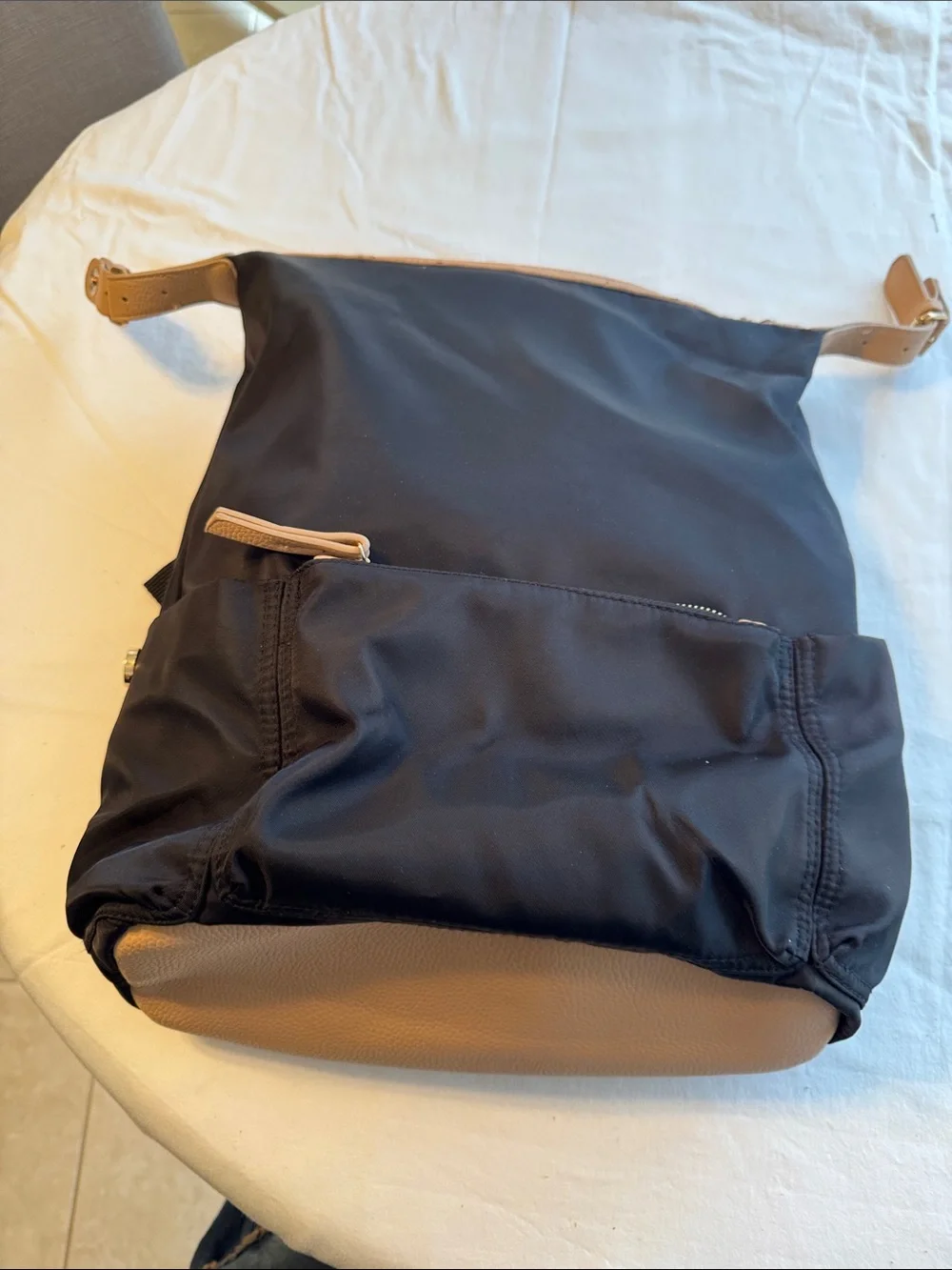 Tommy Bahama Black Backpack with Cream accents